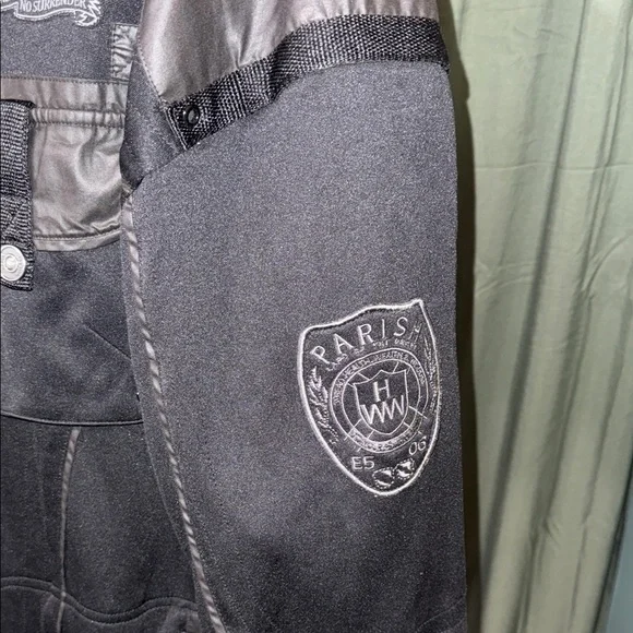 Parish Nation Men's Black Motorcycle Jacket - Picture 5 of 6